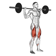 Barbell rear lunge animation