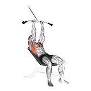 Cable incline pushdown animation