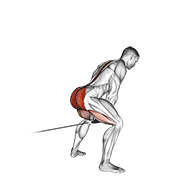 Cable pull through (with rope) animation
