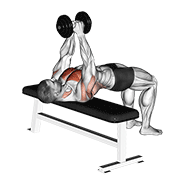 Dumbbell pullover animation