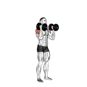 Dumbbell w-press animation