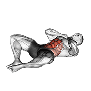 Groin crunch animation