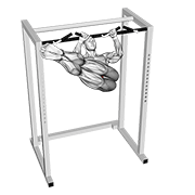 Hanging straight twisting leg hip raise animation