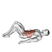 Hip raise (bent knee) animation