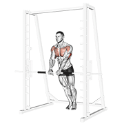 Incline close-grip push-up animation
