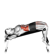 Incline twisting sit-up animation