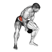 Kettlebell figure 8 animation