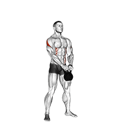Kettlebell pirate supper legs animation