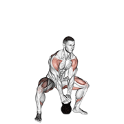 Kettlebell sumo high pull animation