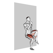 March sit (wall) animation