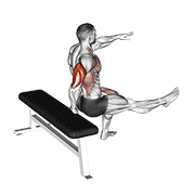 One arm dip animation