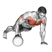 Push-up medicine ball animation
