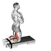 Self assisted inverse leg curl (on floor) animation