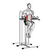 Side hip (on parallel bars) animation