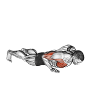 Single arm push-up animation