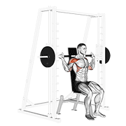 Smith behind neck press animation