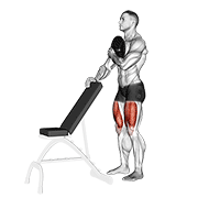 Weighted sissy squat animation