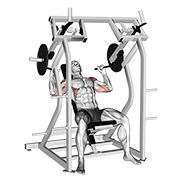 Lever shoulder press v. 2 animation