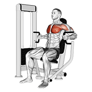 Machine inner chest press animation