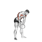 Medicine ball catch and overhead throw animation