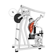 Lever one arm lateral high row animation