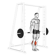 Smith reverse calf raises animation