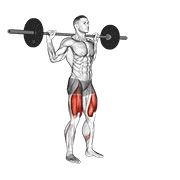 Barbell lateral lunge animation