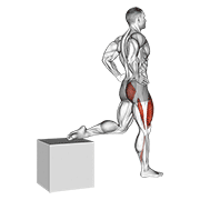 One leg squat animation