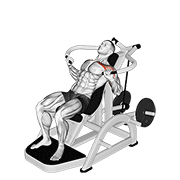 Lever incline chest press v. 2 animation