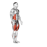 Lunge with twist animation