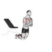 Self assisted inverse leg curl animation