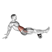 Roller reverse crunch animation