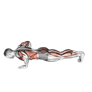 Modified hindu push-up (male) animation