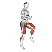 Half knee bends (male) animation