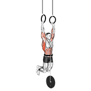 Weighted muscle up animation
