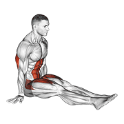 L-sit on floor animation