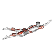 Swimmer kicks v. 2 (male) animation