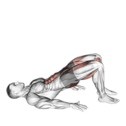 Glute bridge march animation
