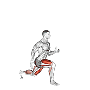 Lunge with jump animation