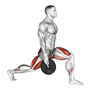 Weighted stretch lunge animation