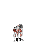 Dumbbell one arm snatch animation
